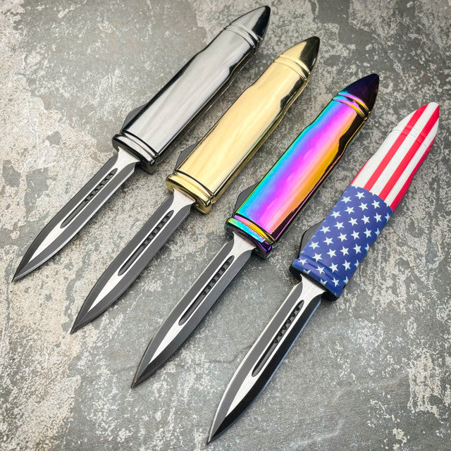 50 CAL Bullet Handle Auto OTF - BLADE ADDICT