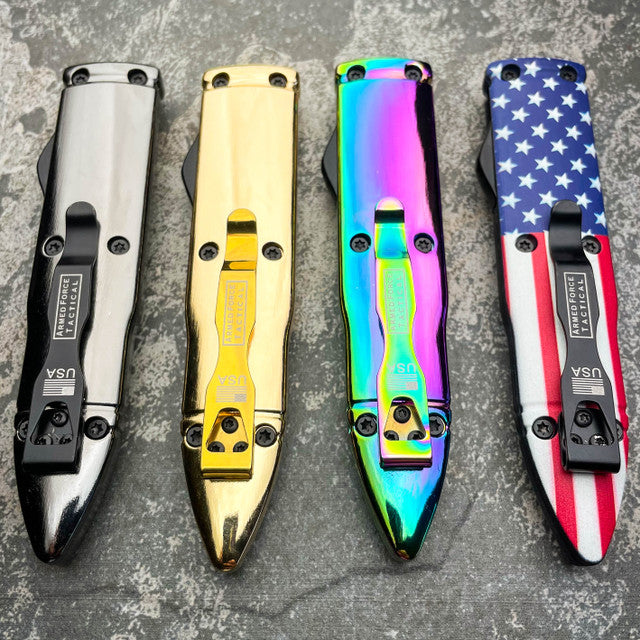 50 CAL Bullet Handle Auto OTF - BLADE ADDICT