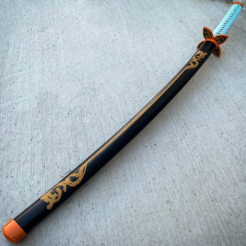 41" Demon Slayer Sword Bamboo wooden blade Katana Samurai cosplay For Anime - BLADE ADDICT