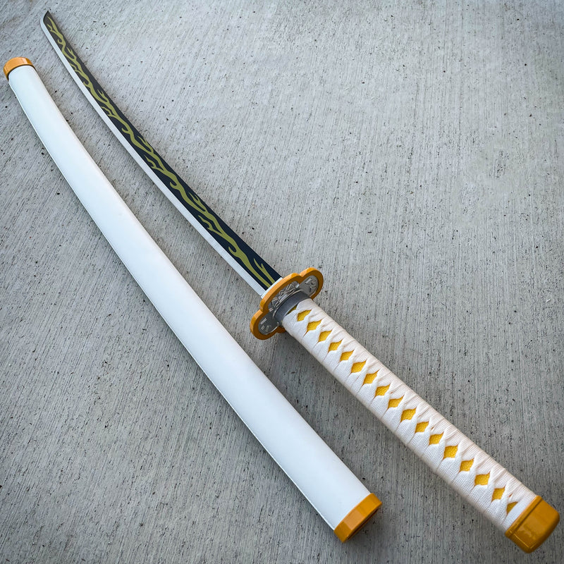 41" Demon Slayer Sword Bamboo wooden blade Katana Samurai cosplay For Anime - BLADE ADDICT