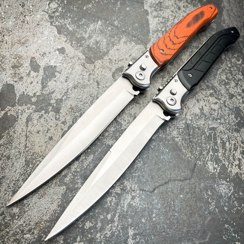 12" Large Automatic Switch Pocket Knife - BLADE ADDICT