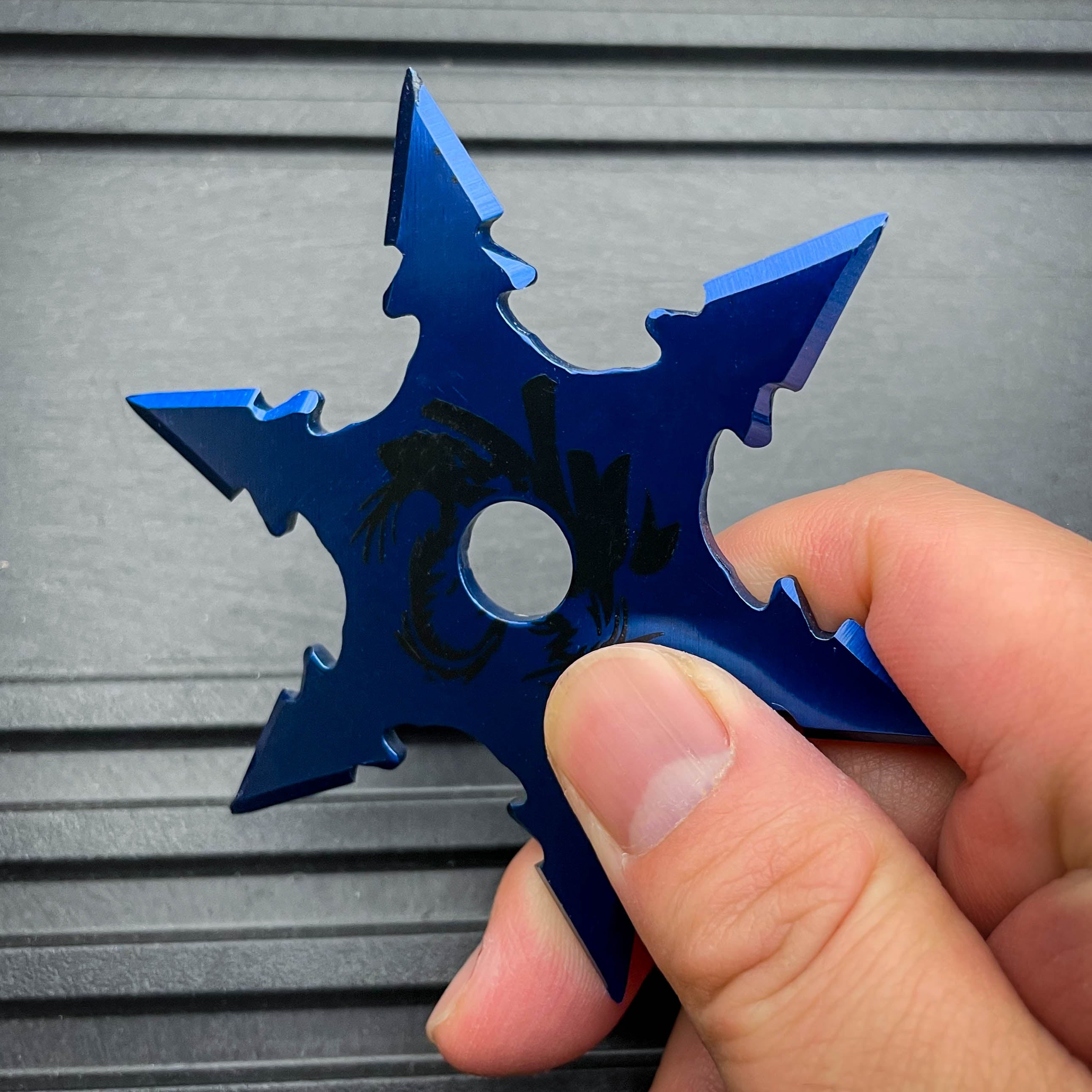 Shuriken Ninja Star Fidget Hand Spinner 3D Printed 