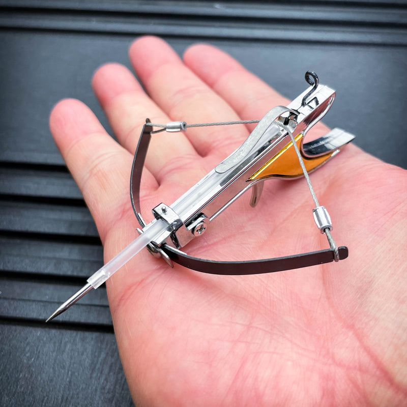 Mini Metal Crossbow With Arrows V2