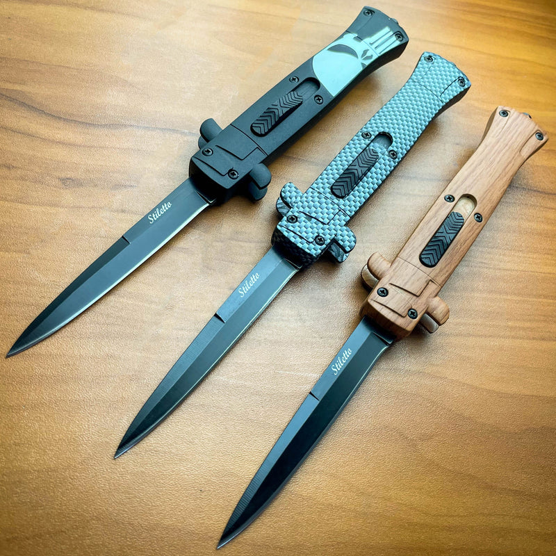 9" Stiletto OTF (Choose One) - BLADE ADDICT