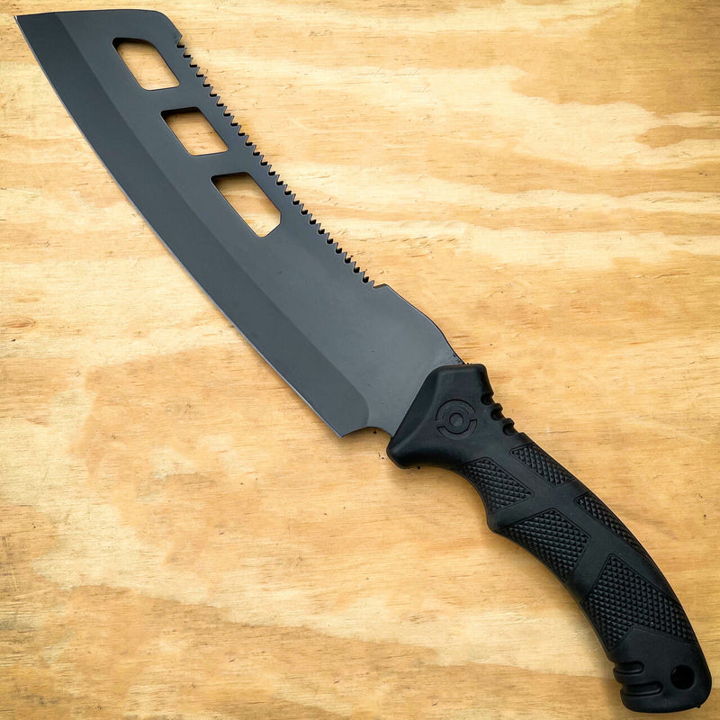 15.75" Cleaver Fixed Blade Machete - BLADE ADDICT