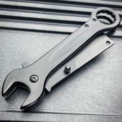 Multi-Tool Tanto Blade Spring Assisted Open Folding Pocket Knife Wrench Tool NEW - BLADE ADDICT