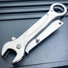 Multi-Tool Tanto Blade Spring Assisted Open Folding Pocket Knife Wrench Tool NEW - BLADE ADDICT