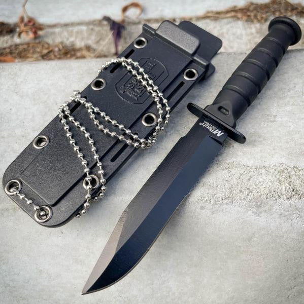 6" M-TECH USA Military Kabai Tactical Fixed Blade Combat Neck Knife w/ Sheath - BLADE ADDICT