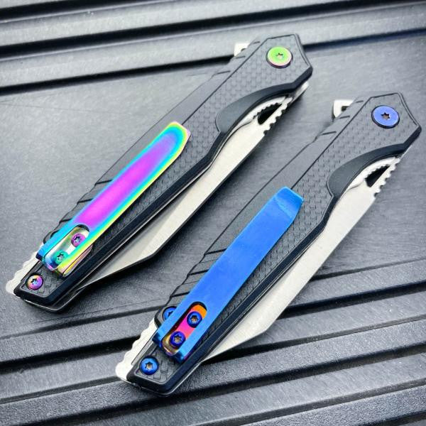 8" M-Tech Everyday Carry Sharp Spring Assisted Open Folding Pocket Knife Blade - BLADE ADDICT