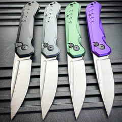 Clip Point Military Switch Blade Pocket Knife - BLADE ADDICT