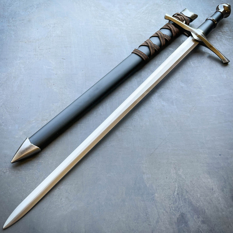 23" Templar Crusader Medieval Sword Scabbard Historical Fantasy C - BLADE ADDICT