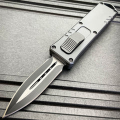 Exocel Dagger OTF Automatic Knife Grey - BLADE ADDICT