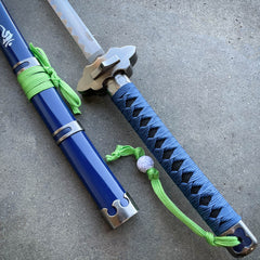 Sword Warrior Blue Exorcist Sword Real Steel Exorcist Okumura rin Cosplay Katana Replica Prop for Collection, Gift and Cosplay - BLADE ADDICT