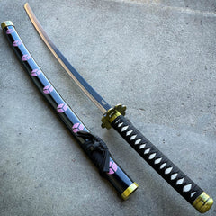 One Piece Shusui Katana Replica With Black Scabbard - BLADE ADDICT