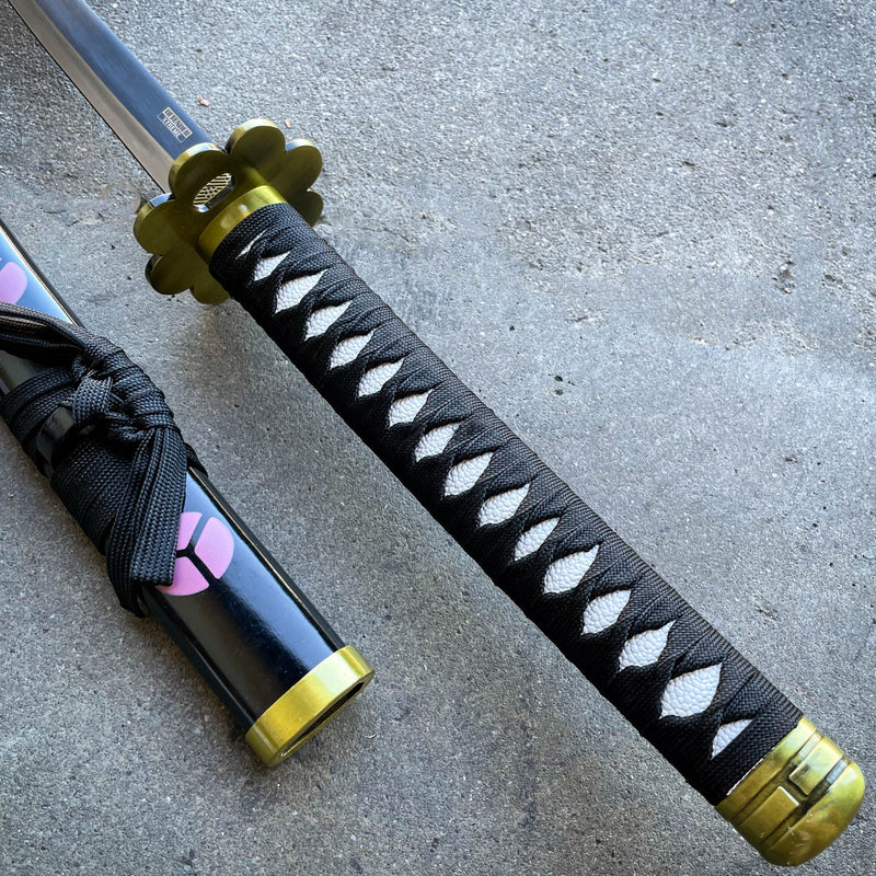 One Piece Shusui Katana Replica With Black Scabbard - BLADE ADDICT