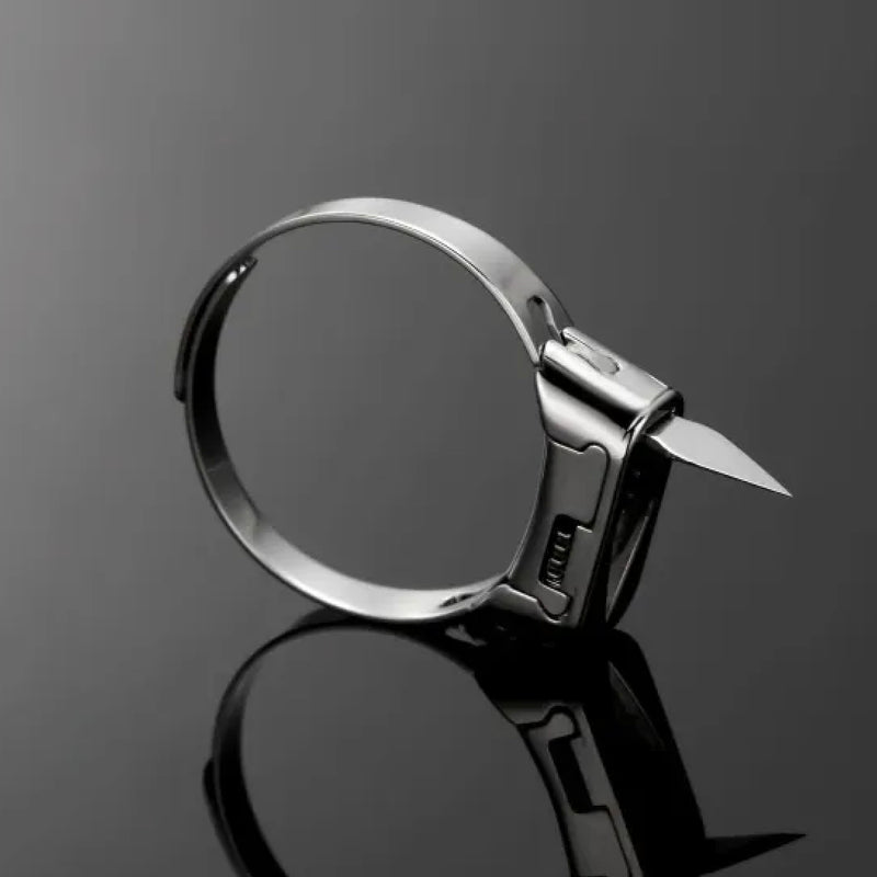 Defense Rings With Razor Metal Self Defense Ring Knife | BLADE ADDICT