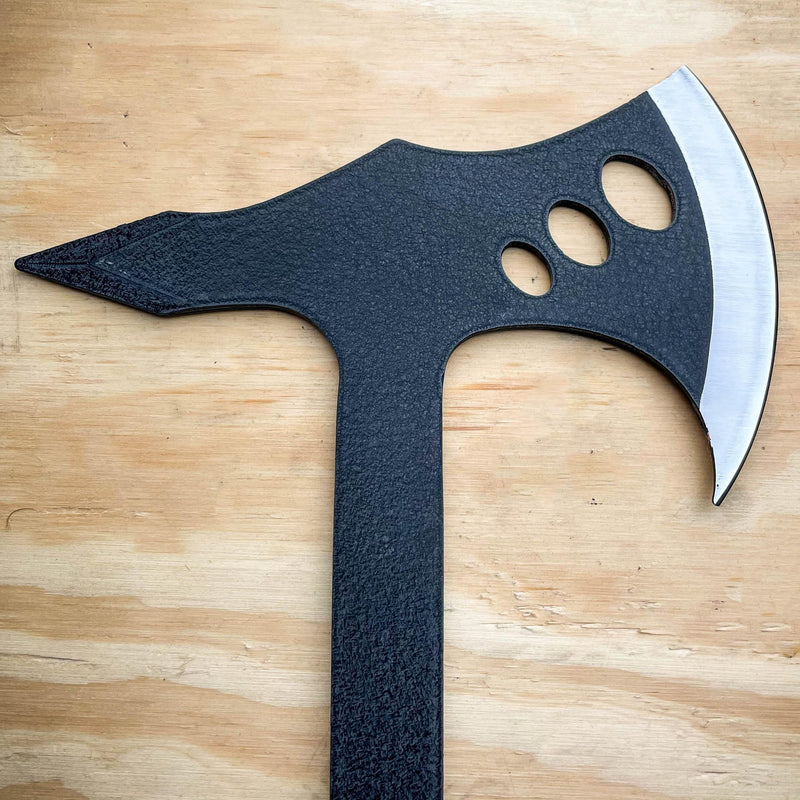 14" Black Tactical Tomahawk Axe Full Tang Outdoor Hunting Camping Hatchet NEW - BLADE ADDICT