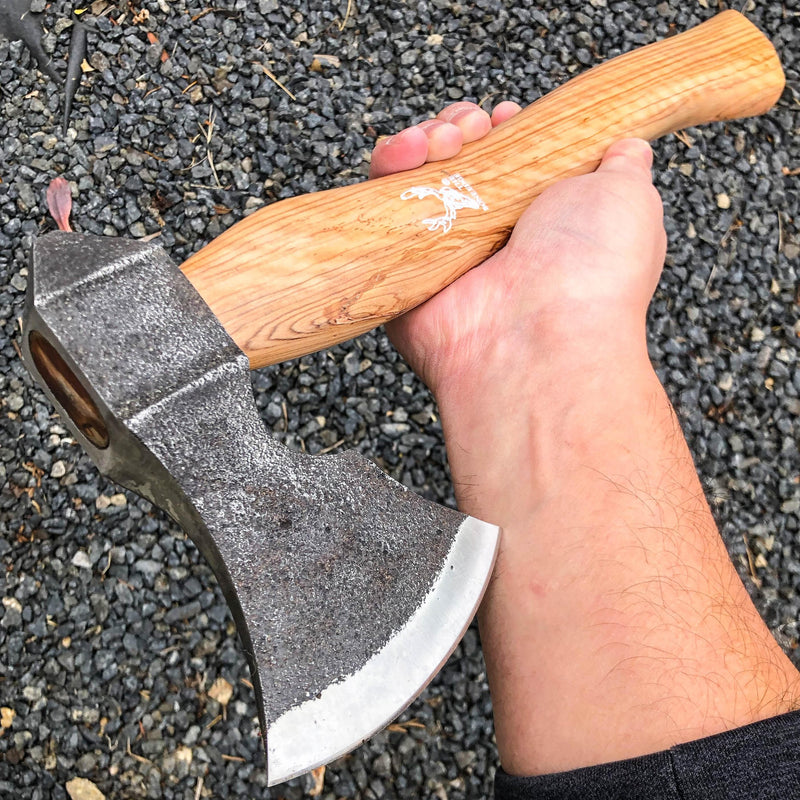 BoneEdge 15" Throwing Tomahawk Wood Axe Forged Blade - BLADE ADDICT