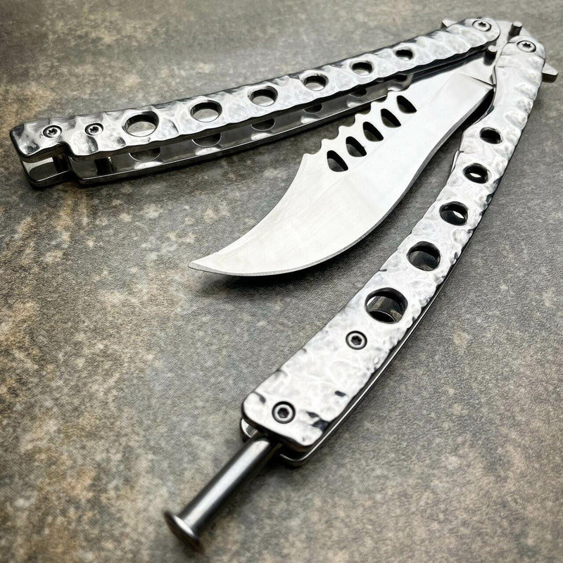 9" The Predator Curved Blade Balisong - BLADE ADDICT