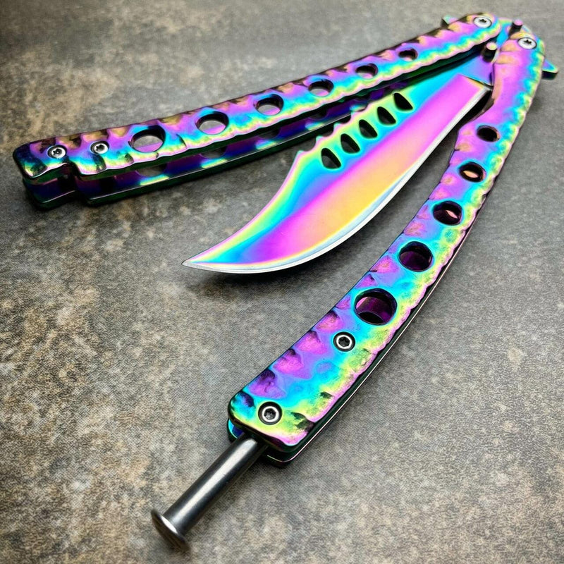 9" The Predator Curved Blade Balisong - BLADE ADDICT
