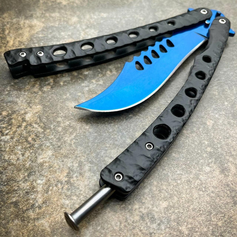 9" The Predator Curved Blade Balisong - BLADE ADDICT