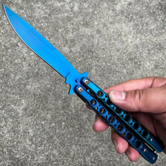 Scorpion Balisong Butterfly Blue - BLADE ADDICT