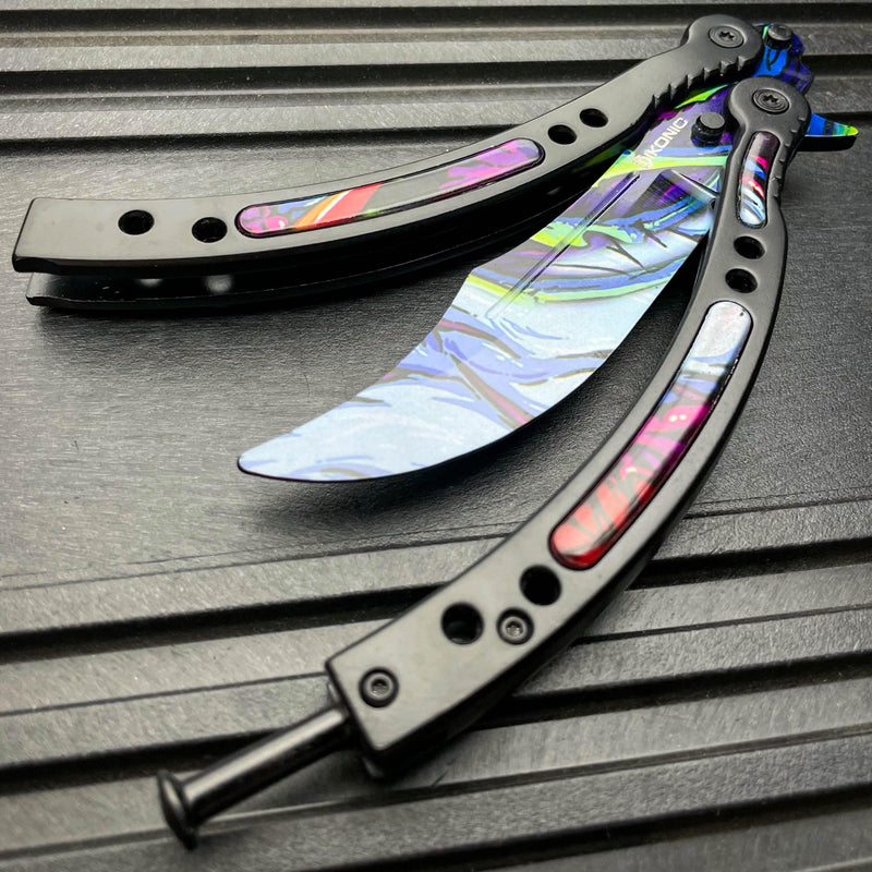 CSGO HYPER BEAST Practice Knife Balisong Butterfly Tactical Combat Tra ...