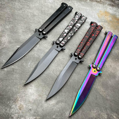 IKONIC Tactical Balisong Butterfly Knife NEW - BLADE ADDICT