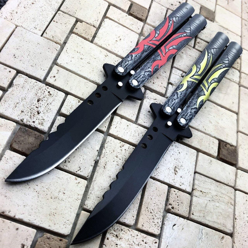 Spider Balisong Butterfly Knife - BLADE ADDICT