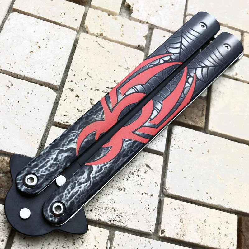 Spider Balisong Butterfly Knife - BLADE ADDICT