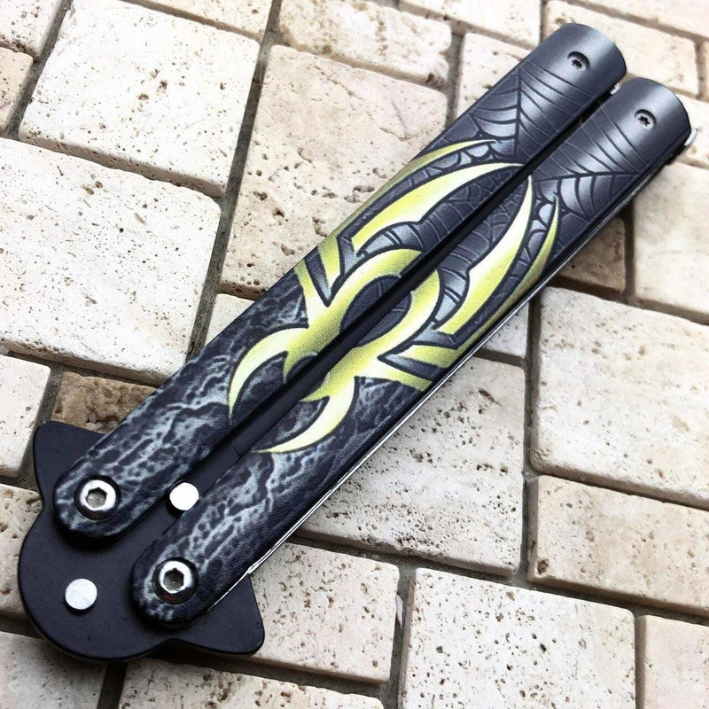 Spider Balisong Butterfly Knife - BLADE ADDICT