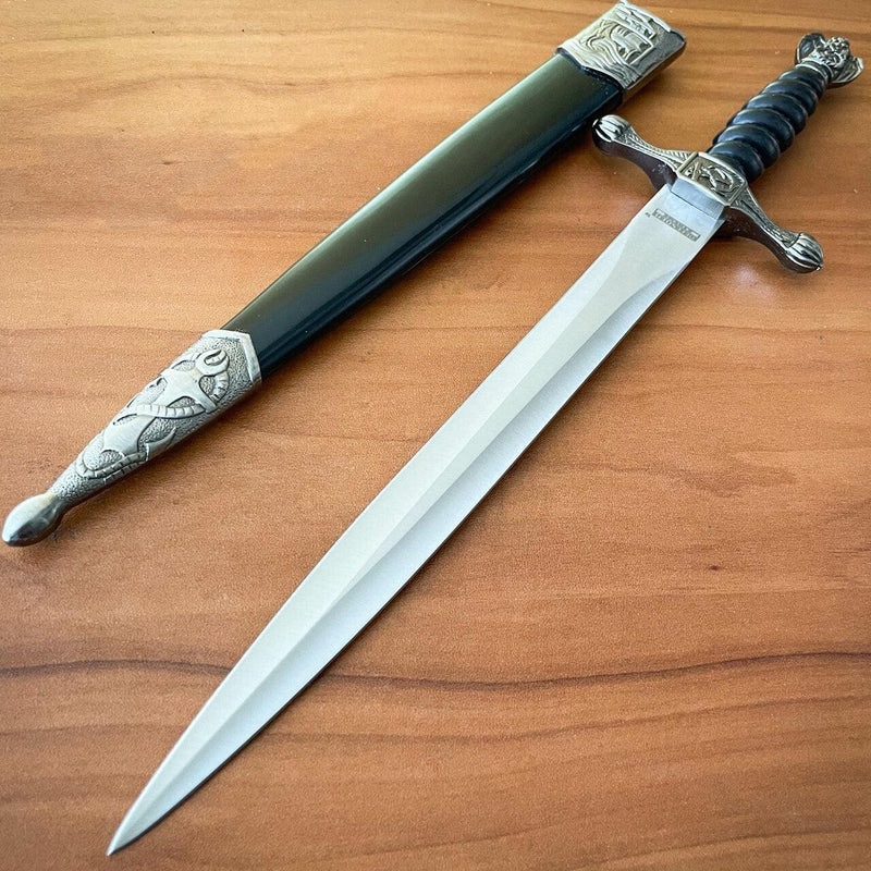 13" Medieval Ornate Fantasy Sailors Navy Dagger Short Sword w/ Sheath NEW - BLADE ADDICT