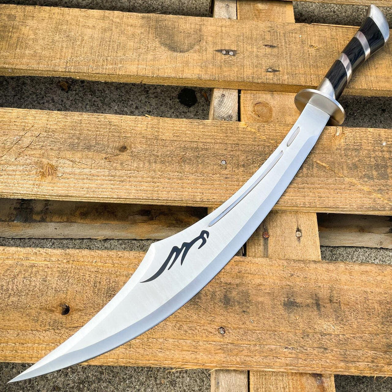 25" Aladdin Style Arabian Scimitar Sword Prince Persia Pirate Cutlass Blade - BLADE ADDICT