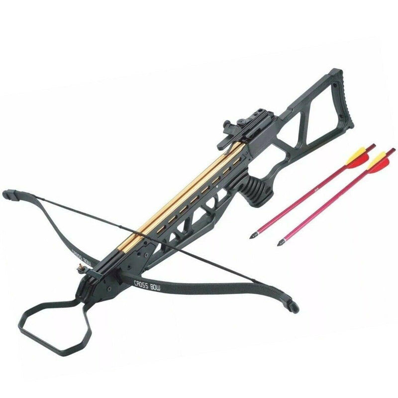 BLACK PISTOL CROSSBOW NEW 120 LB ARCHERY HUNTING Gun W/ ARROWS BOLTS XBOW - BLADE ADDICT