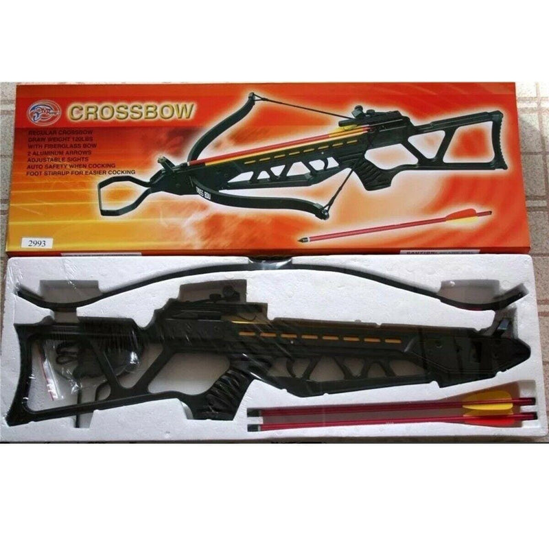 BLACK PISTOL CROSSBOW NEW 120 LB ARCHERY HUNTING Gun W/ ARROWS BOLTS XBOW - BLADE ADDICT