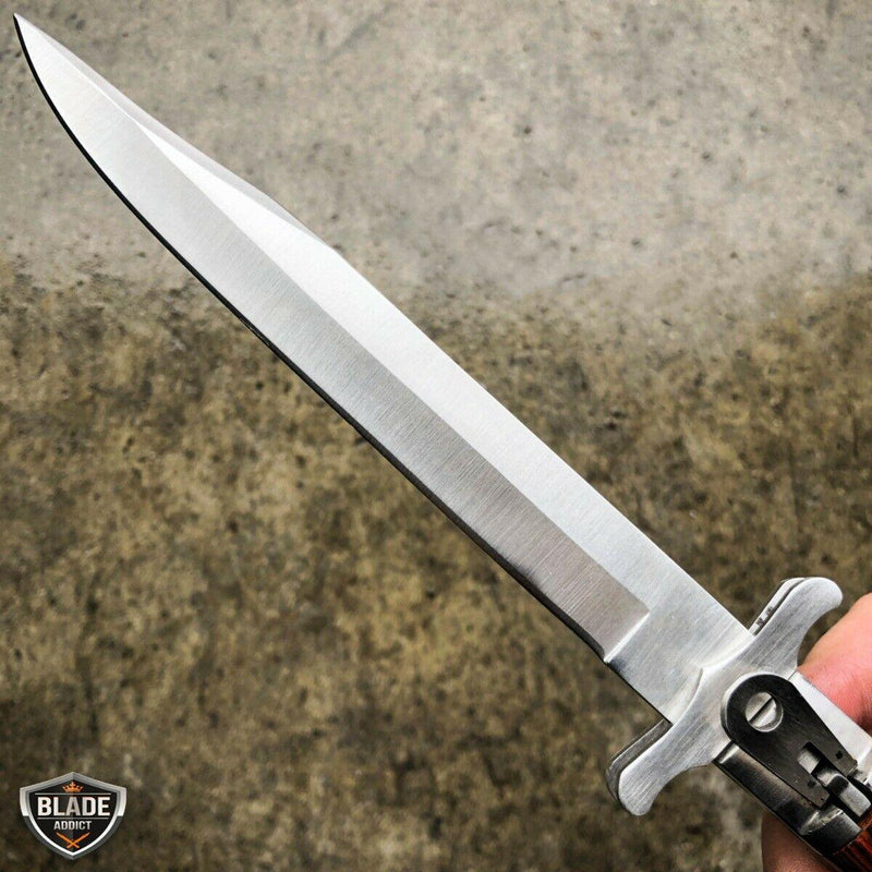 12" Tactical Survival Hunting FOLDING Camping Knife Survival Bowie - BLADE ADDICT