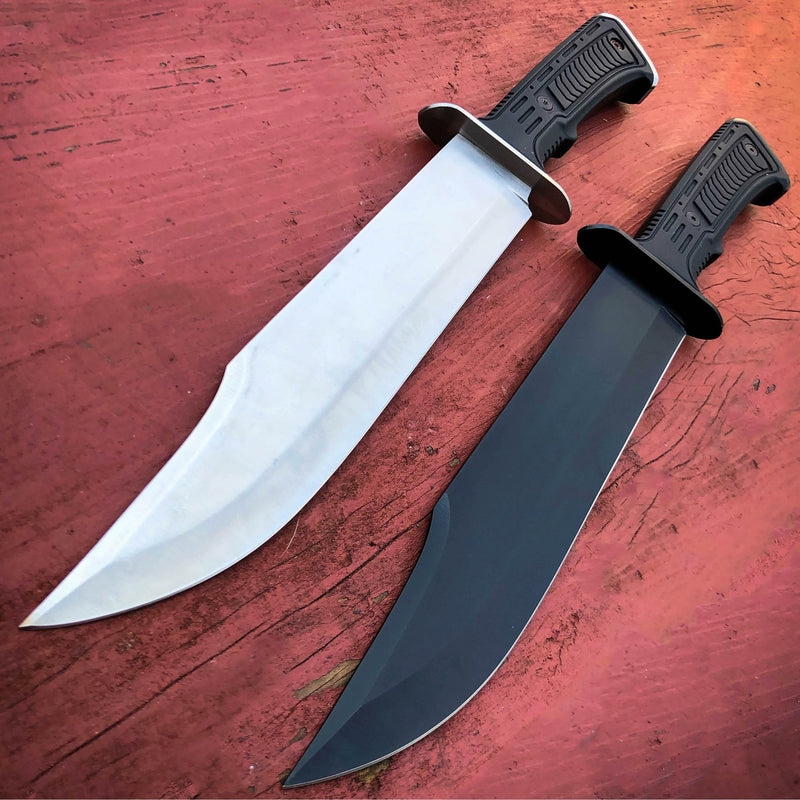 15" TACTICAL SURVIVAL Hunting FIXED BLADE Army Military Bowie Knife w Sheath - BLADE ADDICT