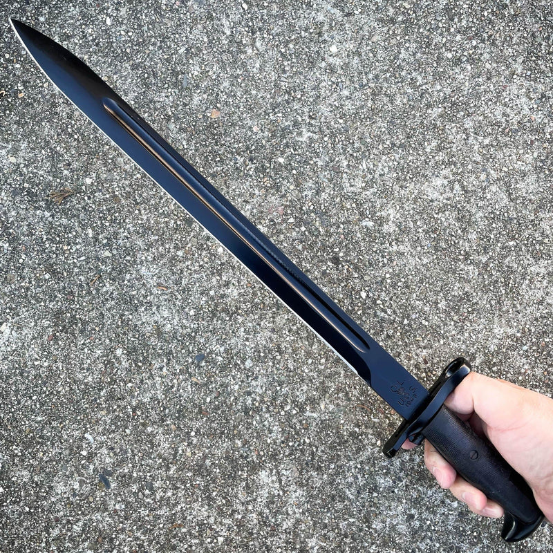 21" M1 US RIFLE Bayonet Military Tactical Combat Hunting Knife Survival Rambo - BLADE ADDICT