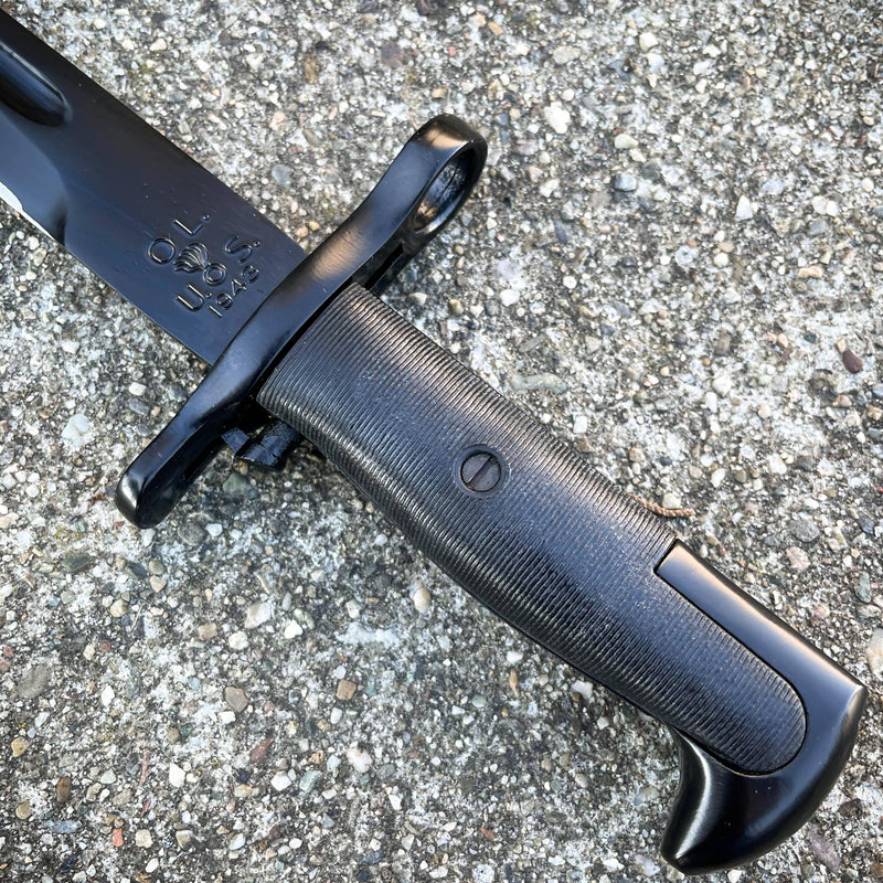 21" M1 US RIFLE Bayonet Military Tactical Combat Hunting Knife Survival Rambo - BLADE ADDICT