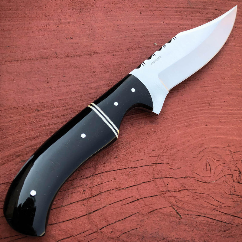 8.5" File Work Spine Skinner Fixed Blade Hunting Camping Survival Knife w Sheath - BLADE ADDICT