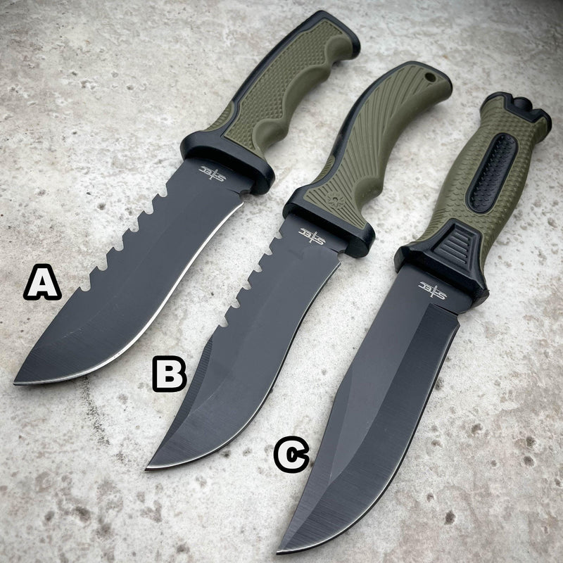 9" Military Tactical Combat Hunting Fixed Blade Survival Camping Outdoor Knife - BLADE ADDICT
