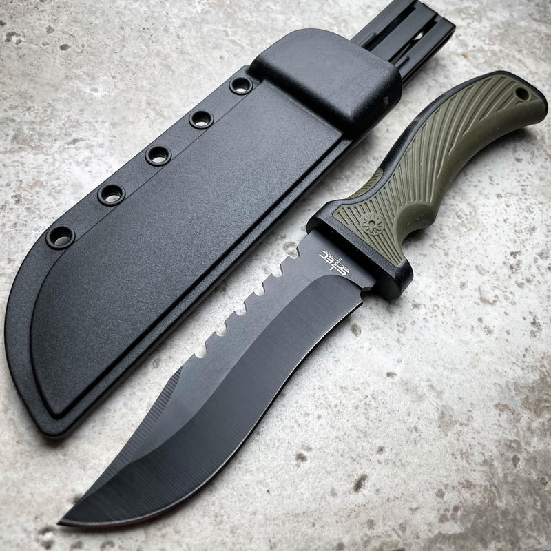 9" Military Tactical Combat Hunting Fixed Blade Survival Camping Outdoor Knife - BLADE ADDICT