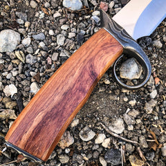 Survival Hunting Camping Fixed Blade Full Tang Bowie Rambo Knife w/ Wood Handle - BLADE ADDICT