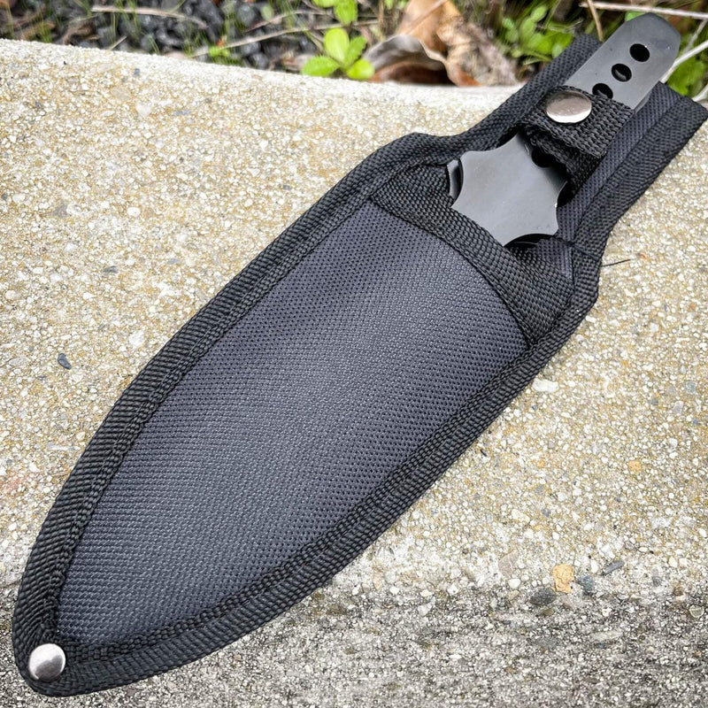 3PC 9" NINJA Kunai THROWING KNIFE Blade SET - BLADE ADDICT