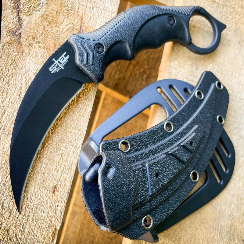Karambit Knife CS:GO Tactical Fixed Blade Hunting Knives For Sale Blue  Steel NEW