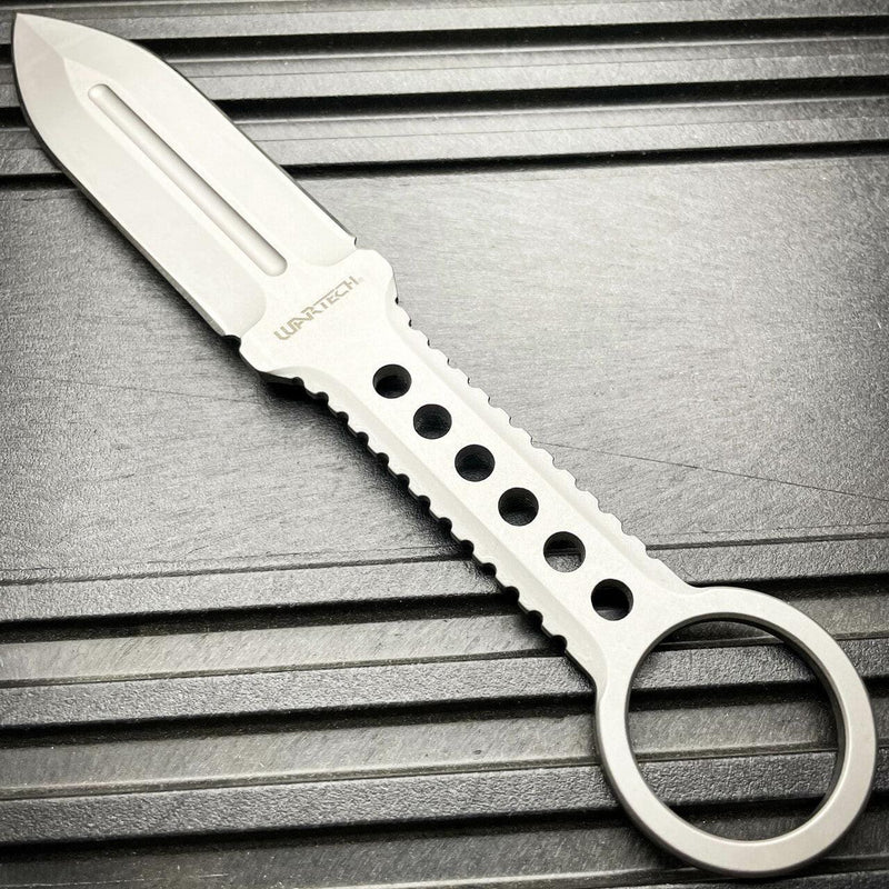 8.25" Tactical FIXED BLADE Full Tang Combat Hunting Throwing Knife w/ Sheath - BLADE ADDICT