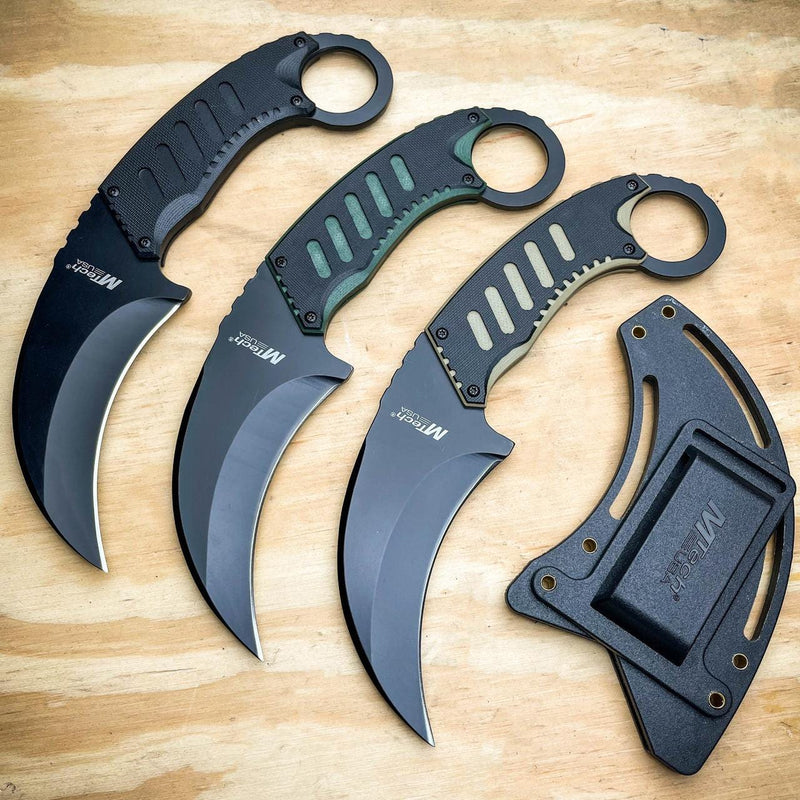 8" Military Tactical G10 Karambit - BLADE ADDICT