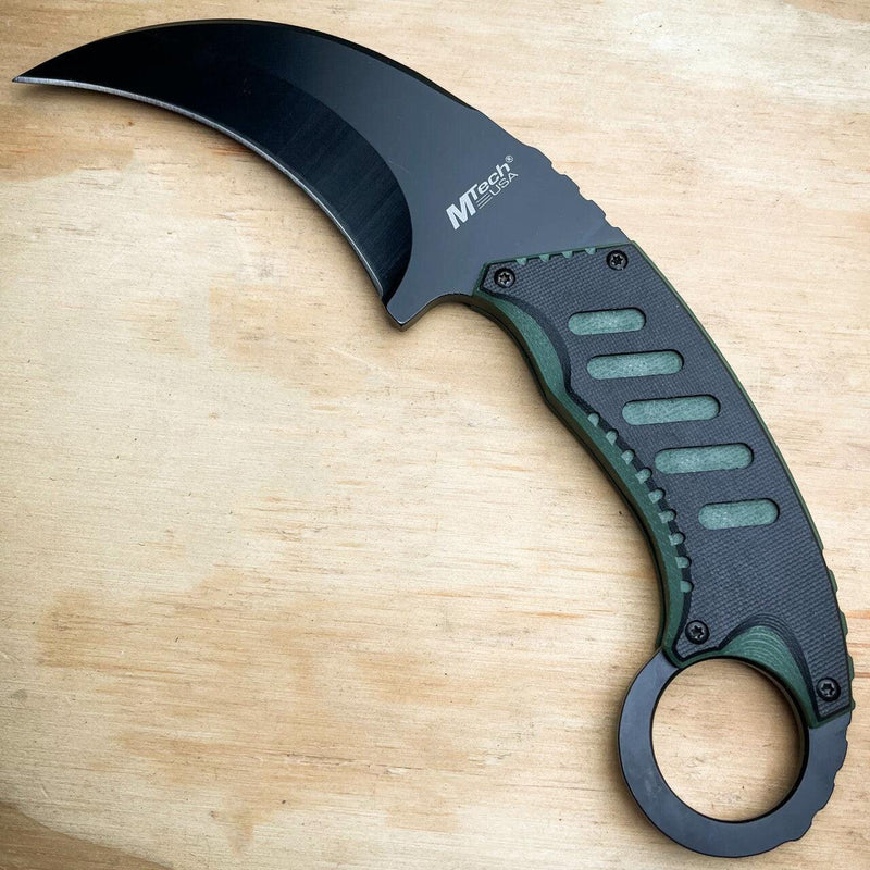 8" Military Tactical G10 Karambit - BLADE ADDICT