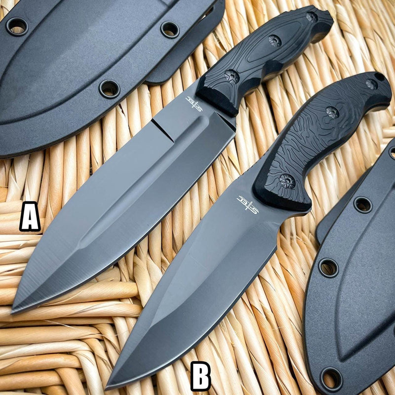 9" Military Camping Survival Hunting Fixed Blade Rambo Combat Knife w/ Sheath - BLADE ADDICT