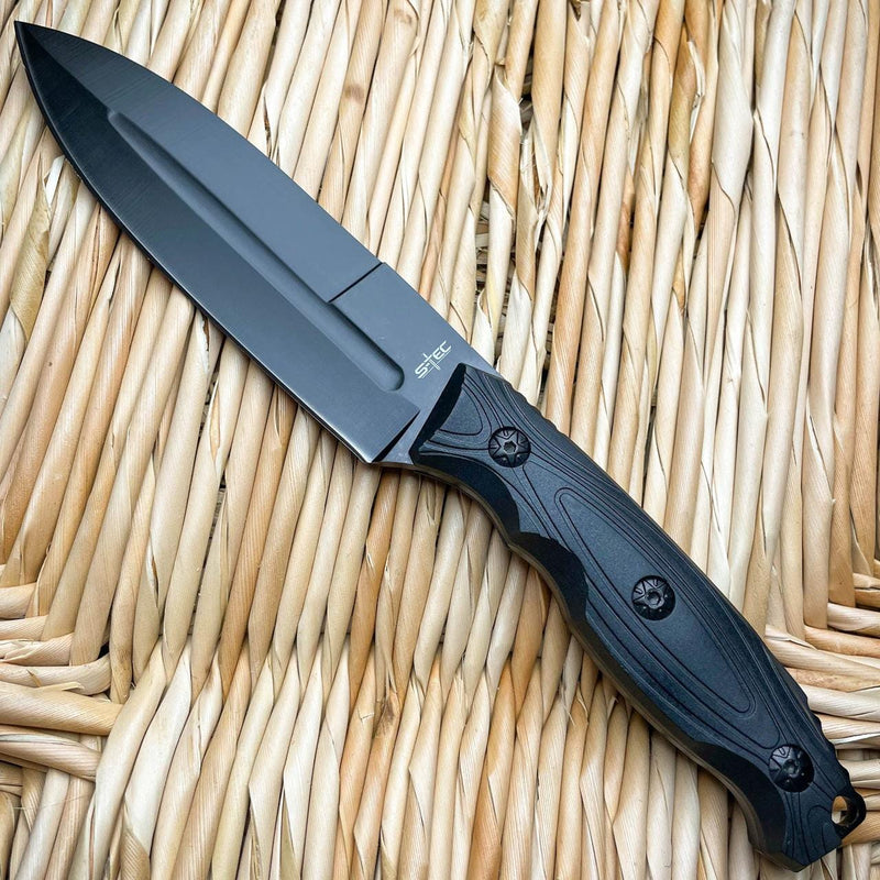 9" Military Camping Survival Hunting Fixed Blade Rambo Combat Knife w/ Sheath - BLADE ADDICT